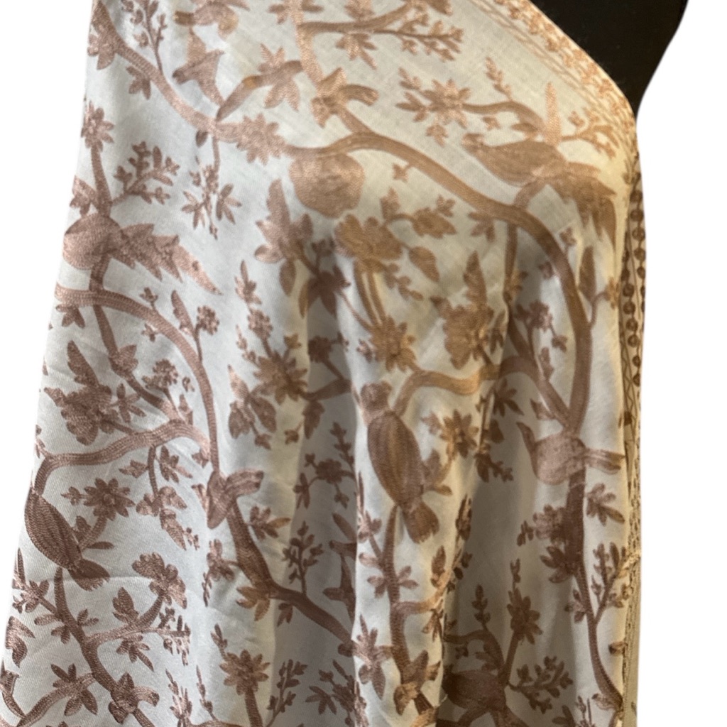 Floral Patterned Shawl